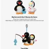 Baby Molly × Pingu Happy Fishing Series – Βινυλικό Κουτί με Λούτρινα Σκουλαρίκια