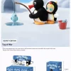Baby Molly × Pingu Happy Fishing Series – Βινυλικό Κουτί με Λούτρινα Σκουλαρίκια