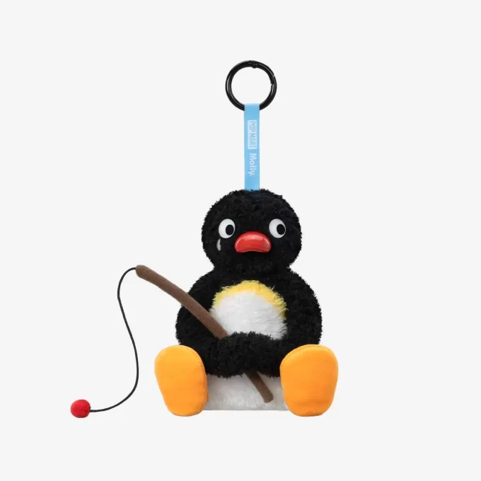 Baby Molly × Pingu Happy Fishing Series – Βινυλικό Κουτί με Λούτρινα Σκουλαρίκια