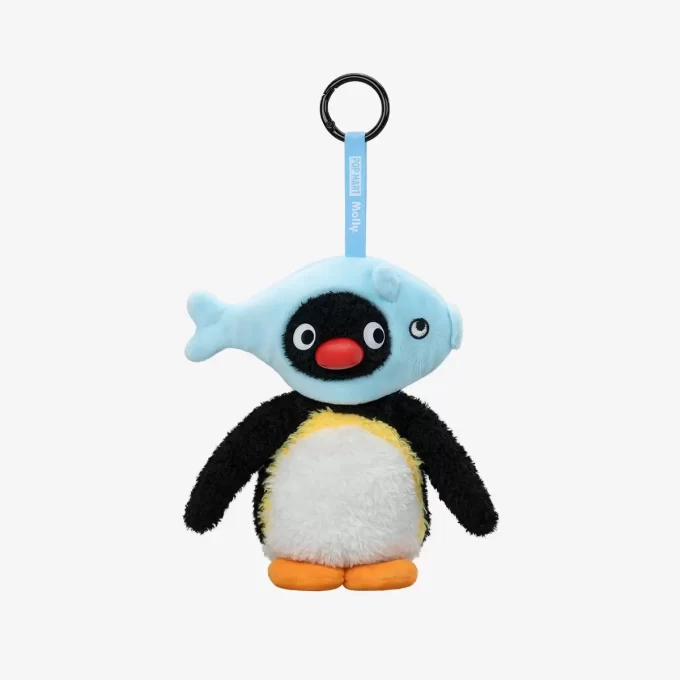 Baby Molly × Pingu Happy Fishing Series – Βινυλικό Κουτί με Λούτρινα Σκουλαρίκια