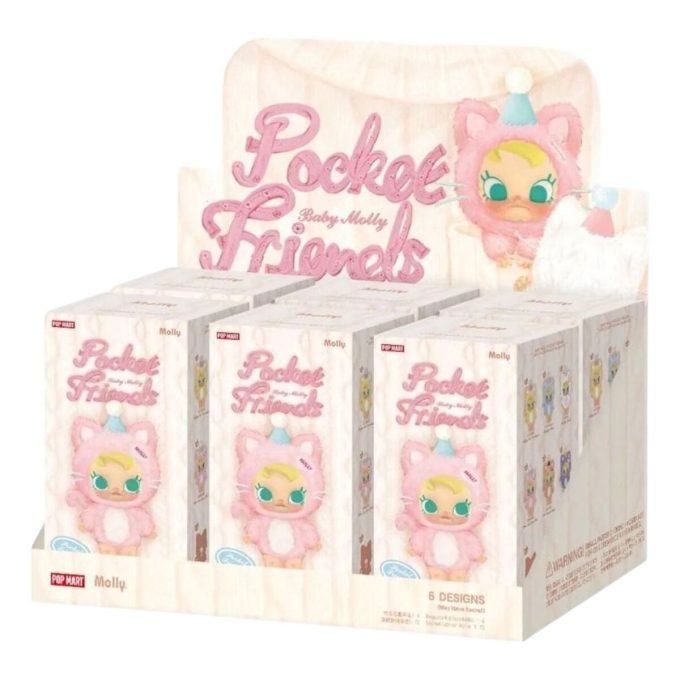 Λούτρινο Κρεμαστό Βινύλιο Baby Molly Pocket Friends με Σφραγισμένη Θήκη (6 Κουτιά Τυφλά)