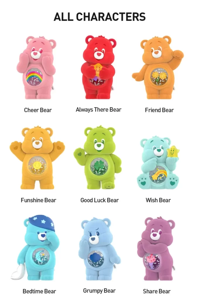 Φιγούρες Care Bears Πολύχρωμες Αγκαλιές Σειράς