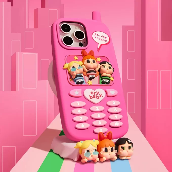 CRYBABY × Σειρά Powerpuff Girls – Βάση Κινητού Τηλεφώνου