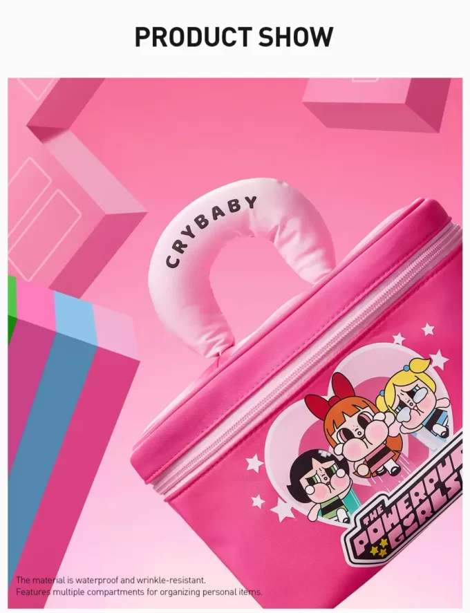 CRYBABY × Σειρά Powerpuff Girls – Τσάντα καλλυντικών