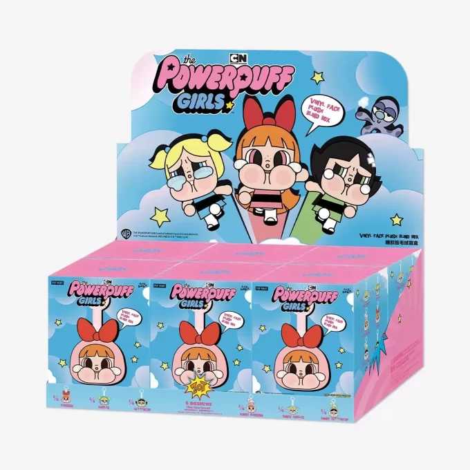 CRYBABY × Powerpuff Girls Series – Βινυλικό Κουτί με Πρόσωπο και Στρίφτες