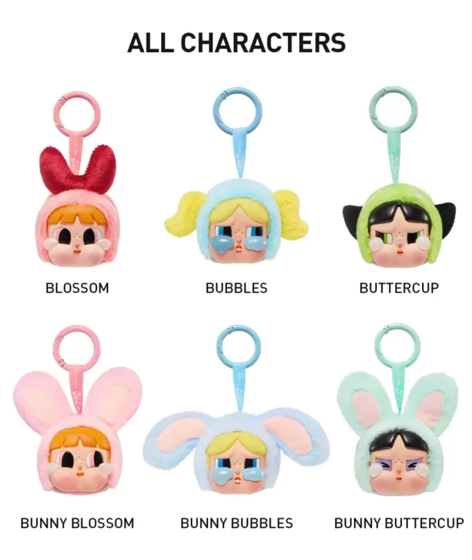 CRYBABY × Powerpuff Girls Series – Βινυλικό Κουτί με Πρόσωπο και Στρίφτες