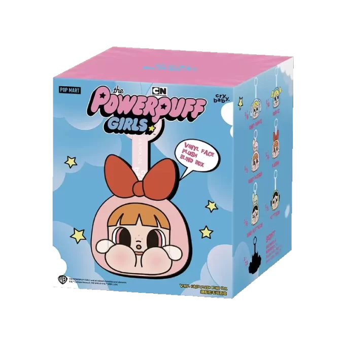 CRYBABY × Powerpuff Girls Series – Βινυλικό Κουτί με Πρόσωπο και Στρίφτες