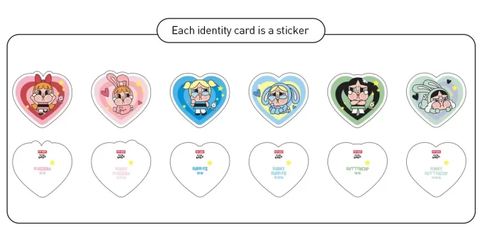 CRYBABY× Powerpuff Girls Series – Θήκη για Κάρτες – Κουτί με Τυφλά Σχέδια
