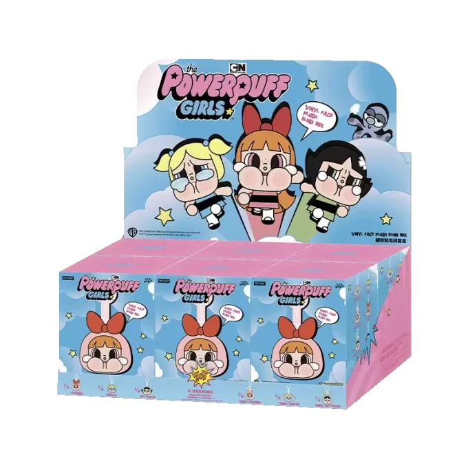 CRYBABY × Powerpuff Girls Series – Βινυλικό Κουτί με Πρόσωπο και Στρίφτες