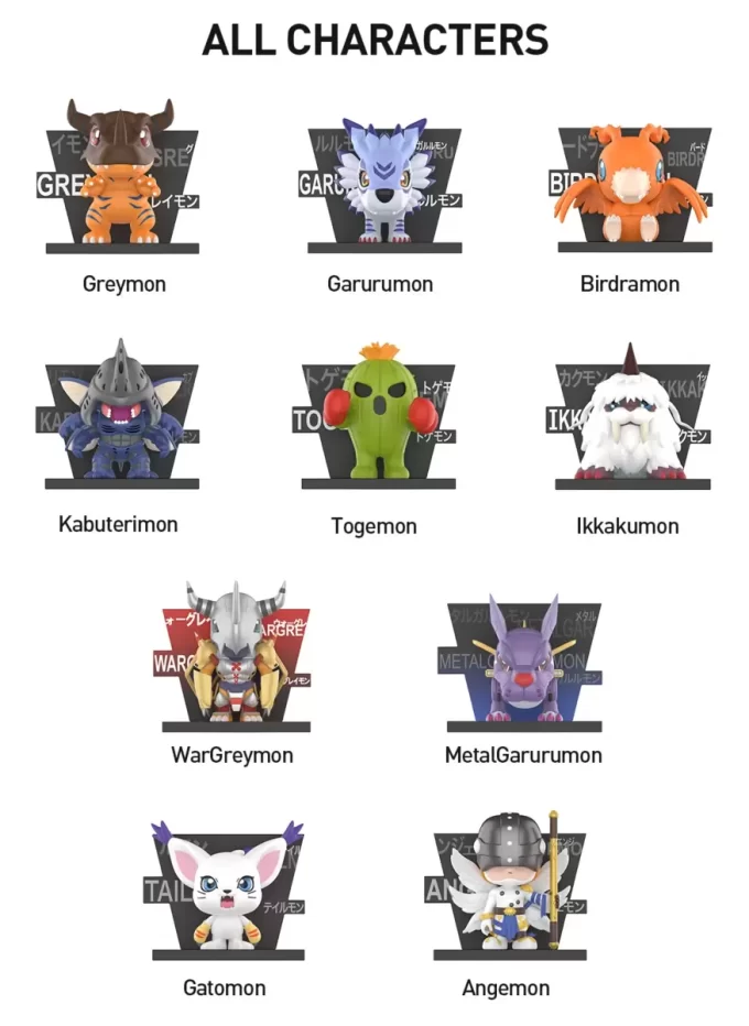 Φιγούρες Digimon Adventure Fridge Magnet Series