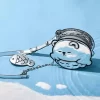 Σειρά ενυδρείων DIMOO – τσάντα αγγελιοφόρων (πολική αρκούδα)