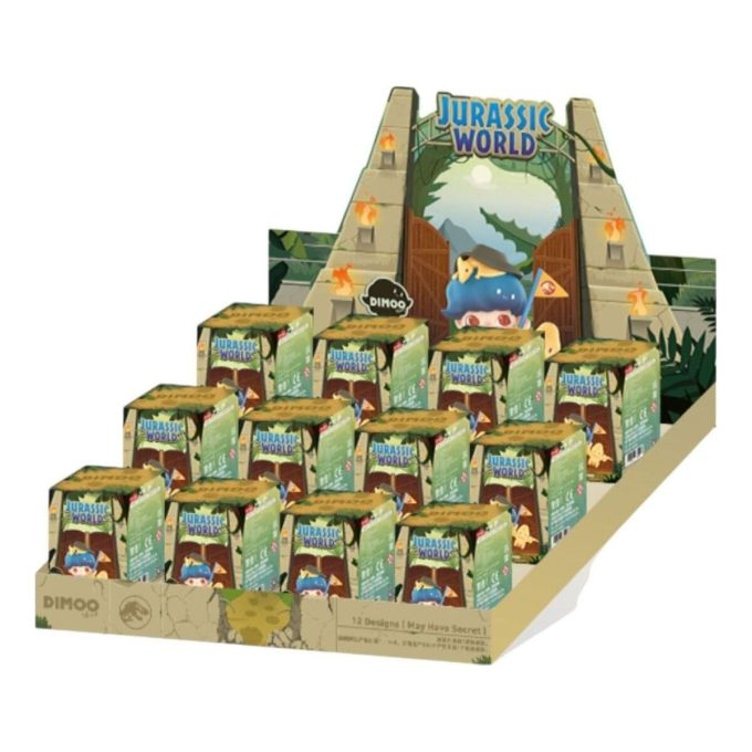 Σφραγισμένη Θήκη Φιγούρων Dimoo Jurassic World (12 Τυφλά Κουτιά)