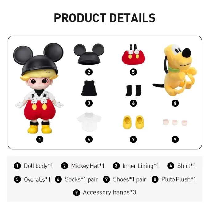 Φιγούρα δράσης DIMOO MICKEY 1/8