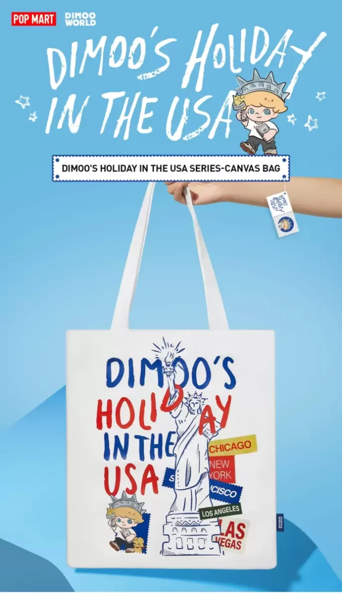 ΣΕΙΡΑ DIMOO’S HOLIDAY IN THE USA – Τσάντα από καμβά