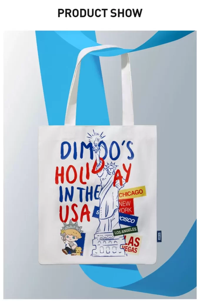 ΣΕΙΡΑ DIMOO’S HOLIDAY IN THE USA – Τσάντα από καμβά