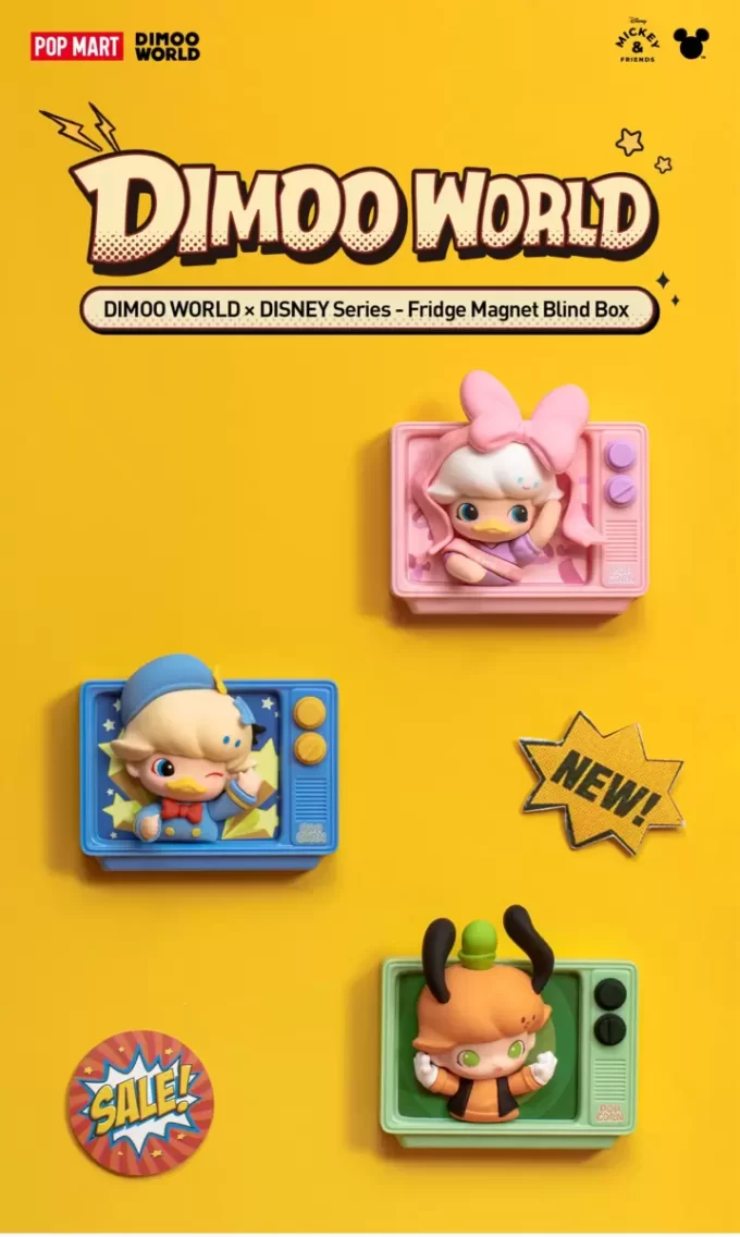DIMOO WORLD × Σειρά DISNEY – Κουτί στόρια με μαγνήτη ψυγείου