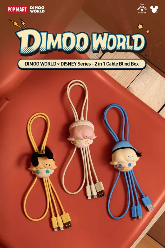 DIMOO WORLD × DISNEY Σειρά 2 σε 1 Κουτί στόρι καλωδίων