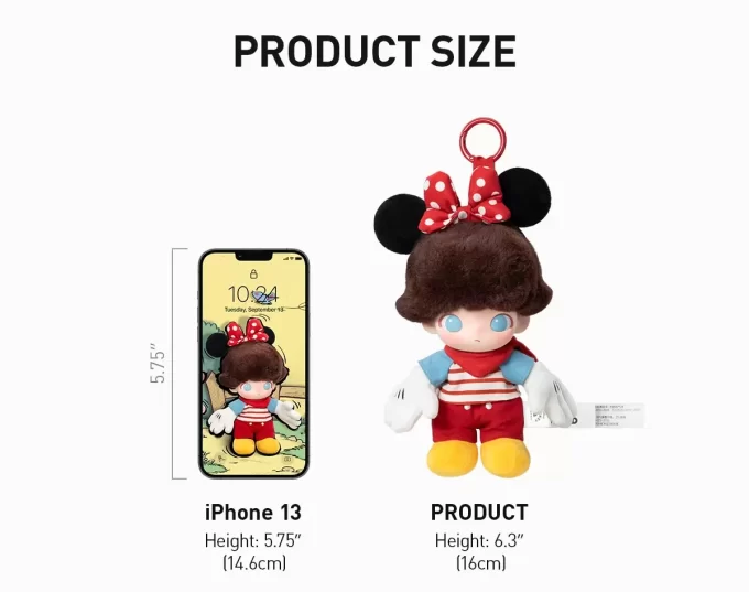DIMOO WORLD × DISNEY Series – Κουτί για τυφλούς μπρελόκ βινυλίου με βελούδινο σχέδιο