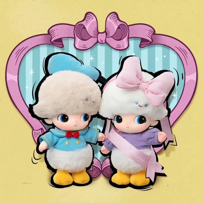 DIMOO WORLD × DISNEY Series – Κουτί για τυφλούς μπρελόκ βινυλίου με βελούδινο σχέδιο
