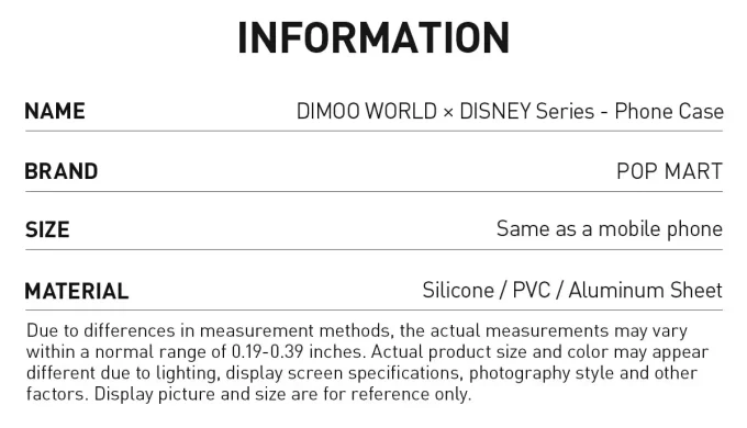 DIMOO WORLD × Θήκη Τηλεφώνου Disney Series