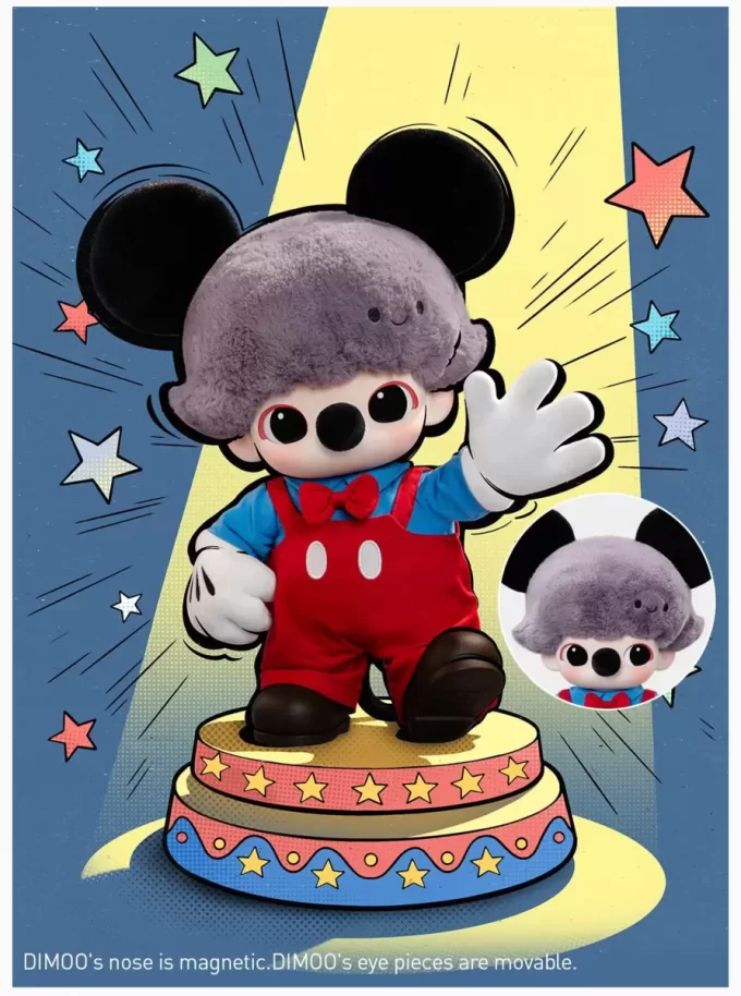 DIMOO WORLD × DISNEY Series-Πλεκτή τσάντα Mickey από βινύλιο