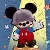 DIMOO WORLD × DISNEY Series-Πλεκτή τσάντα Mickey από βινύλιο