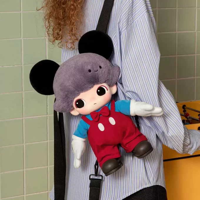 DIMOO WORLD × DISNEY Series-Πλεκτή τσάντα Mickey από βινύλιο