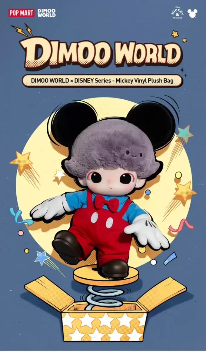 DIMOO WORLD × DISNEY Series-Πλεκτή τσάντα Mickey από βινύλιο