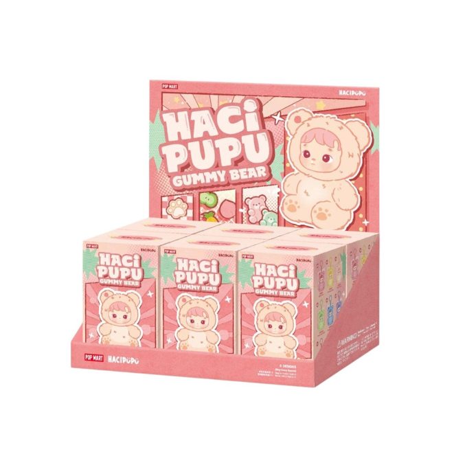 Θήκη με βελούδινο μενταγιόν βινυλίου Hacipupu Gummy Bear (6 κουτιά τυφλών)