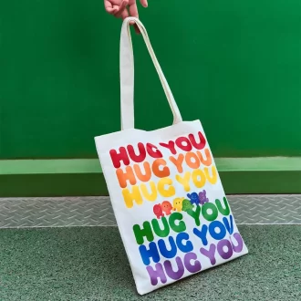 ΣΕΙΡΑ INSTINCTOY HUG YOU – Τσάντα από καμβά