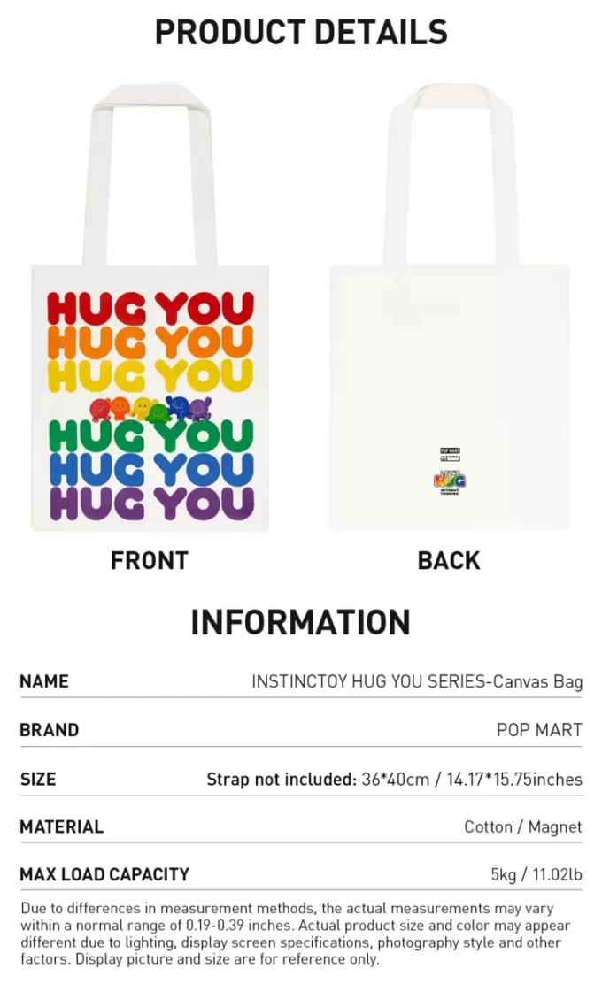 ΣΕΙΡΑ INSTINCTOY HUG YOU – Τσάντα από καμβά