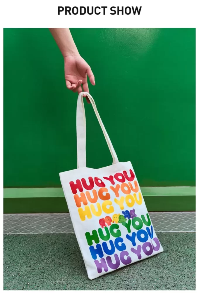 ΣΕΙΡΑ INSTINCTOY HUG YOU – Τσάντα από καμβά