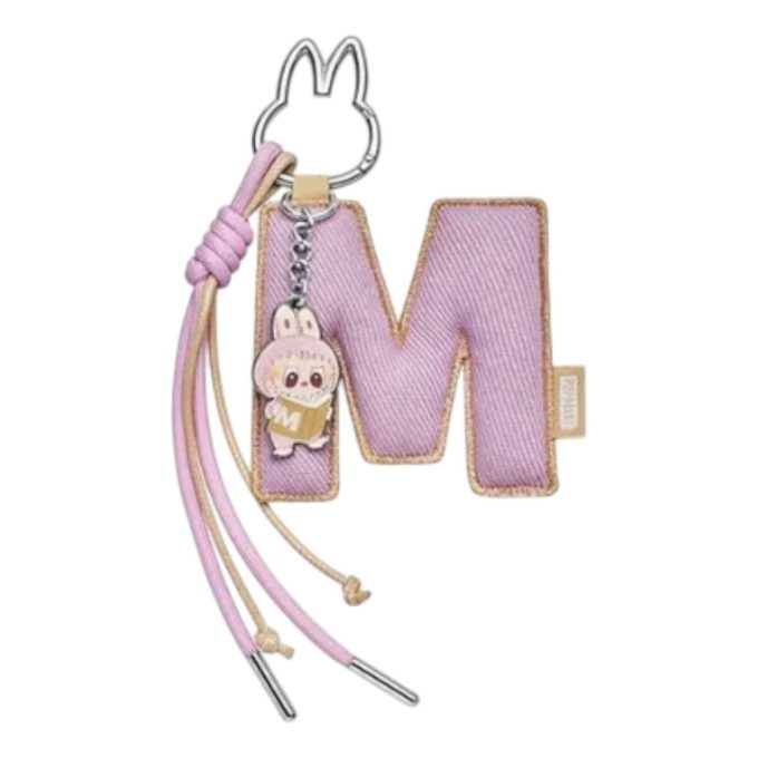 Καρφίτσα Labubu για μενταγιόν με γράμμα αγάπης “M”