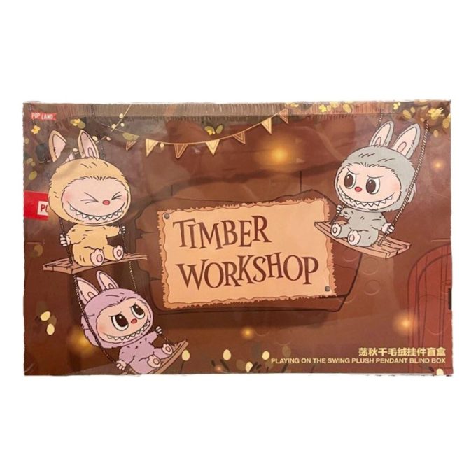 Labubu The Monsters Timber Workshop Playing on the Swing Pendant Pop Land Αποκλειστική Σφραγισμένη Θήκη (6 Τυφλά Κουτιά)