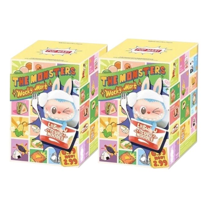 Σφραγισμένες Θήκες Φιγούρας Labubu Wacky Mart (2 Τυφλά Κουτιά)