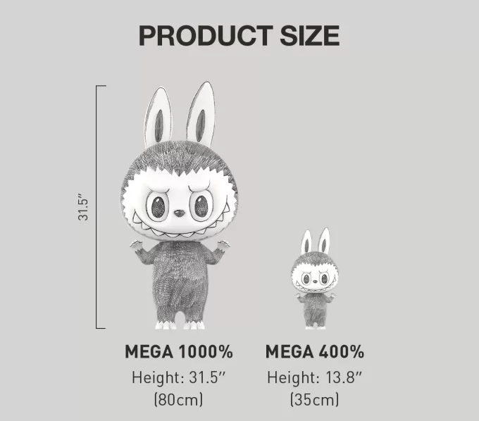 MEGA LABUBU 1000% Σκίτσο