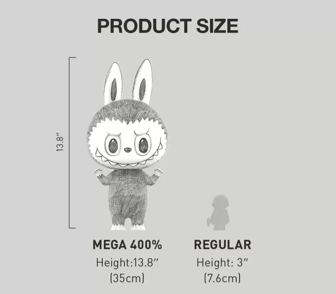 MEGA LABUBU 400% Σκίτσο
