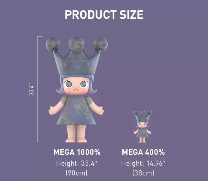 MEGA ROYAL MOLLY 1000% Monet-Les Nymphéas