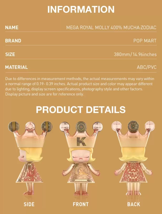 MEGA ROYAL MOLLY 400% Mucha·Zodiac