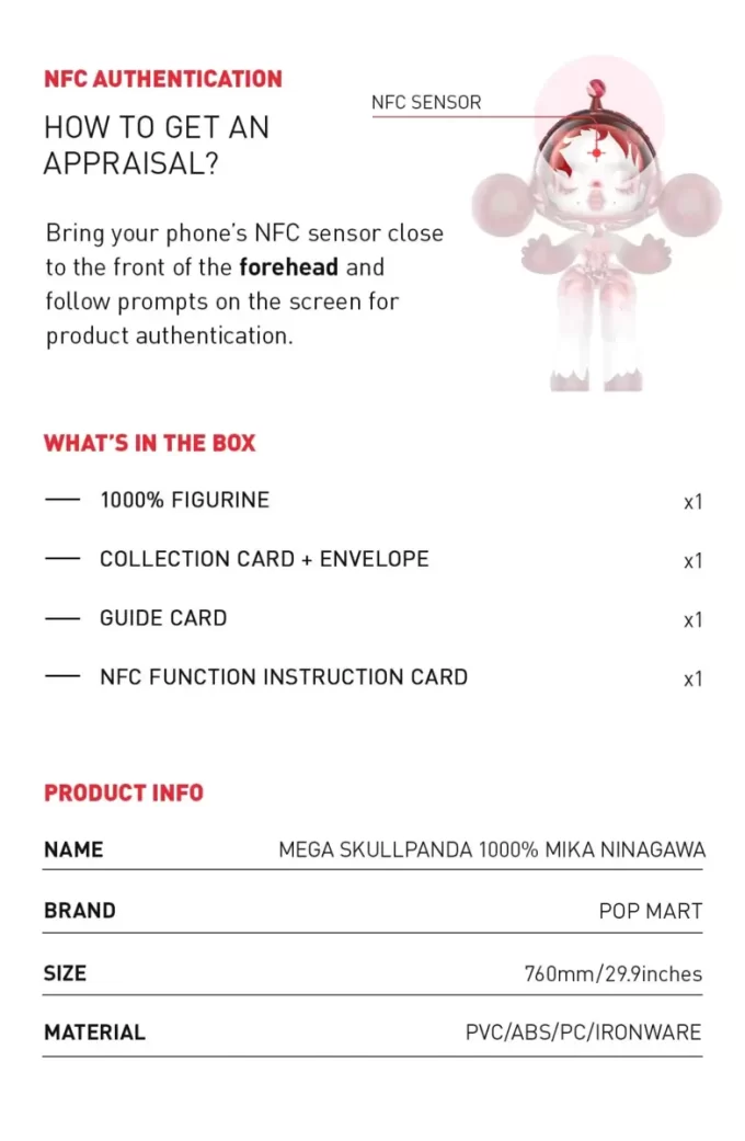 MEGA α SKULPANDA 1000% MIKA NINAGAWA