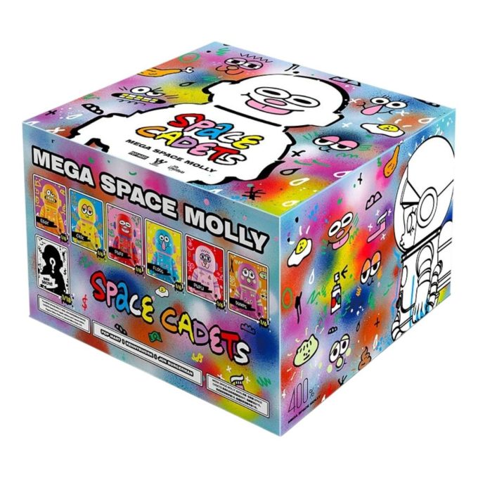 Mega Space Molly 400% Jon Burgerman Space Cadets Σφραγισμένες Θήκες (6 Τυφλά Κουτιά)