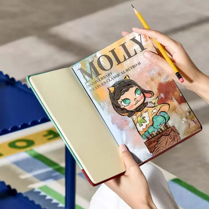 Αγάλματα επετείου MOLLY Κλασικά ρετρό 2ης σειράς-σημειωματάριο