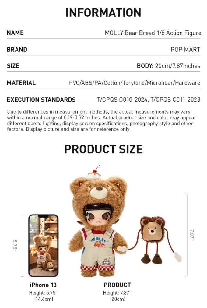 MOLLY Bear Bread Φιγούρα Δράσης 1/8