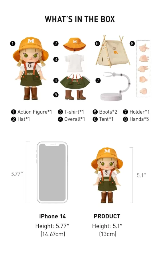 Φιγούρα δράσης MOLLY Go Camping