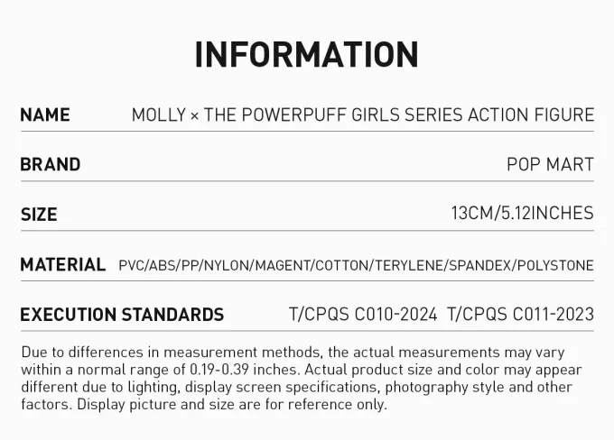 MOLLY × Φιγούρα δράσης The Powerpuff Girls Series