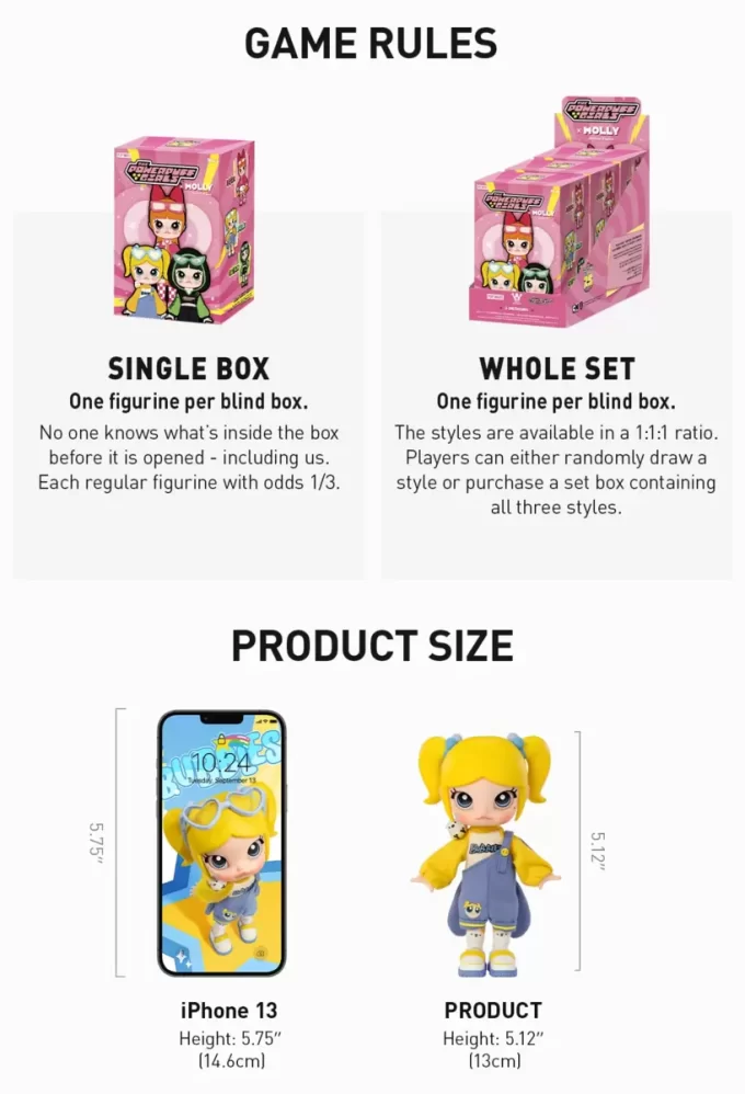 MOLLY × Φιγούρα δράσης The Powerpuff Girls Series