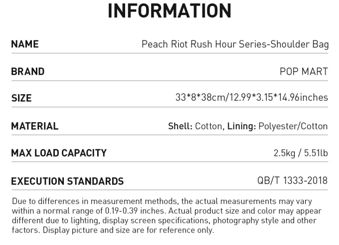 Τσάντα ώμου Peach Riot Rush Hour Series