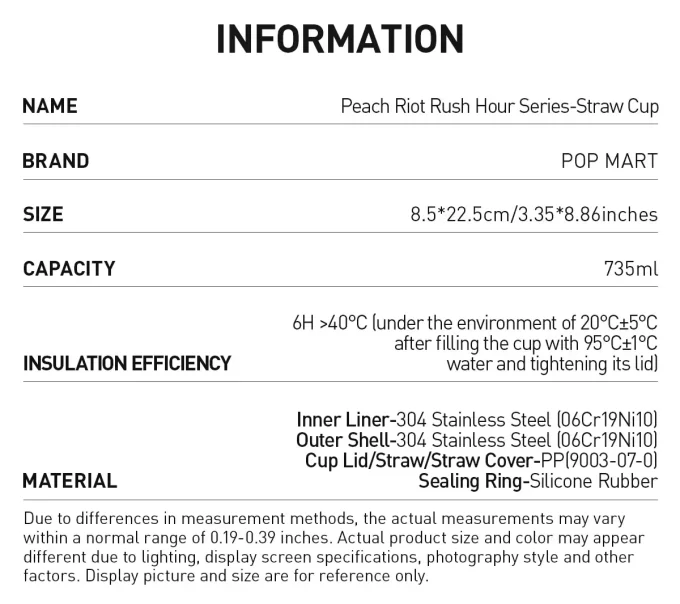 Peach Riot Rush Hour Series – Straw Cup