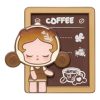 Μαγνήτης ψυγείου Pop Bean Coffee Factory “Skullpanda Coffee Moment”