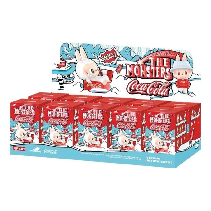 Pop Mart x Coca-Cola The Monsters Φιγούρα Labubu Σφραγισμένη Θήκη (10 Τυφλά Κουτιά)